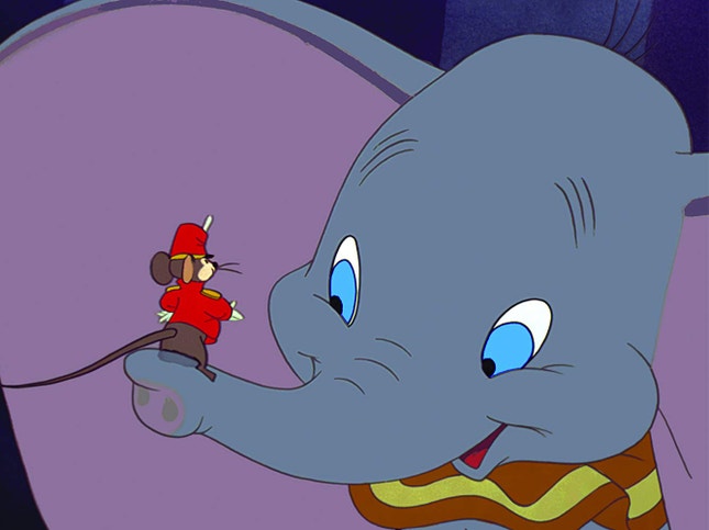 Dumbo e o seu mentor, Timothy Q. Mouse — memórias de 1941