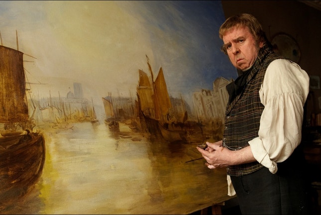 Timothy Spall interpretando William Turner.