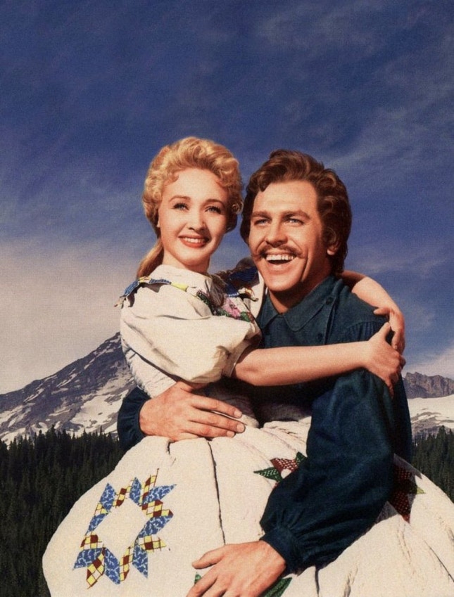 Jane Powell, com Howard Keel, no clássico 