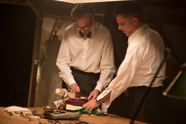 Daniel Day-Lewis e Paul Thomas Anderson — rodagem de "Linha Fantasma"