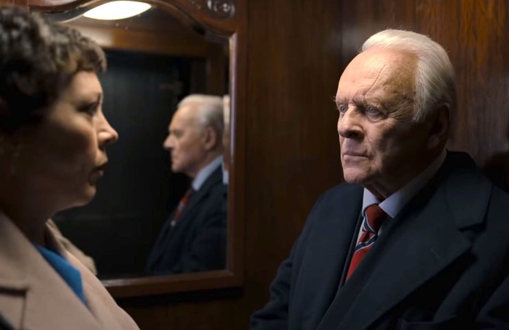 Olivia Colman e Anthony Hopkins: o que é o espaço/tempo?