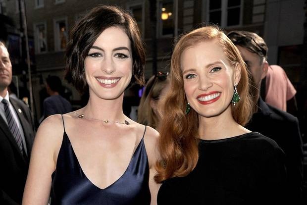 Anne Hathaway e Jessica Chastain: as atrizes estarão esta noite no Oden e em direto no CINEMAX.