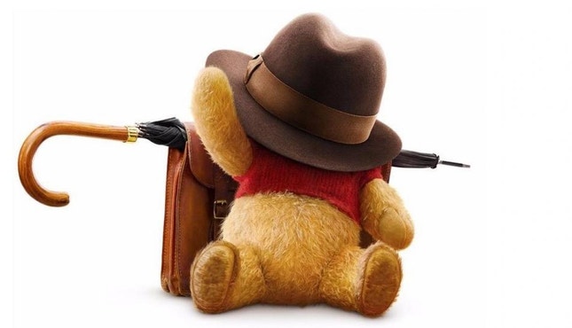 A imagem de Winnie the Pooh tal como aparece num dos cartazes de "Christopher Robin"