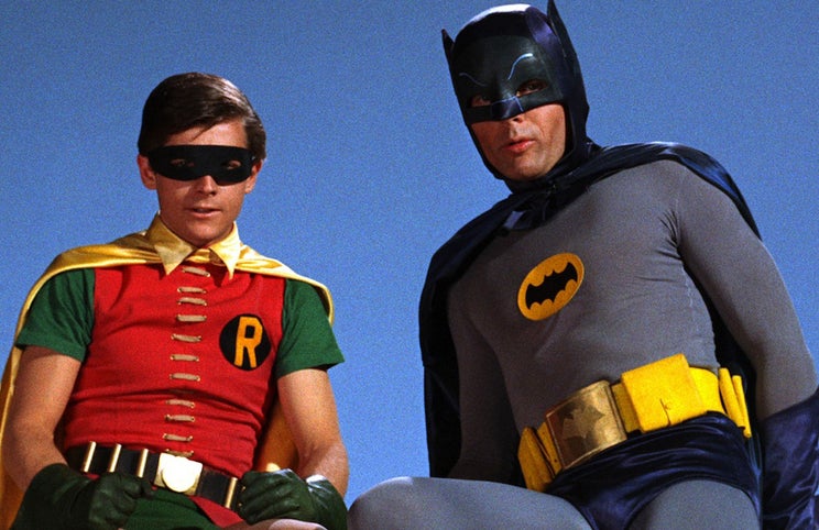 Burt Ward e Adam West — Robin e Batman em 1966