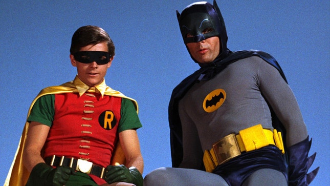 Burt Ward e Adam West — Robin e Batman em 1966