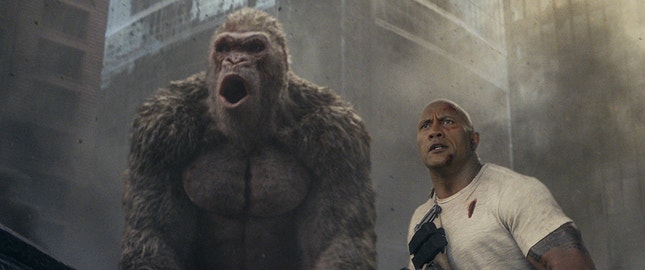Imagem do filme: “Rampage” assume liderança no box office português