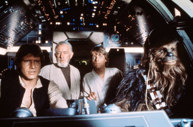 A primeira produção da saga "Star Wars" — foi há mais de 40 anos...