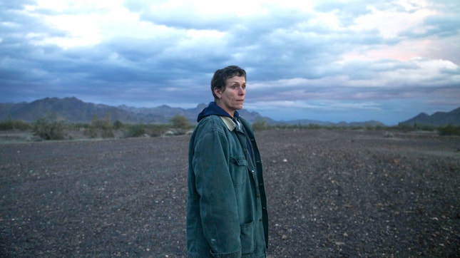 Frances McDormand no papel de Fern: viver, viajar, continuar a viajar