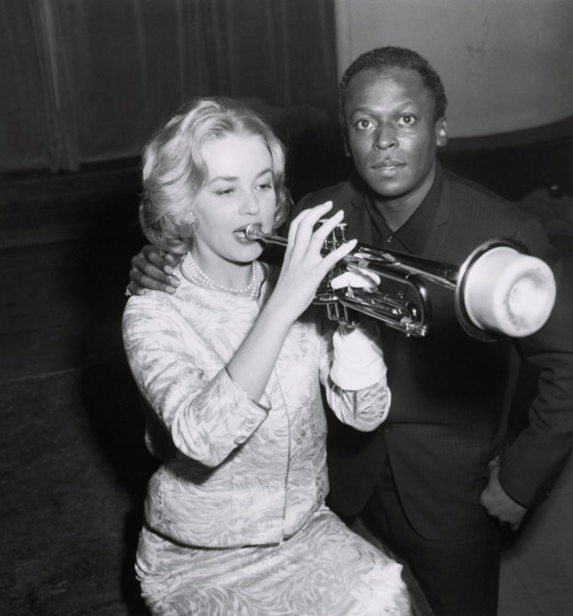 Jeanne Moreau e Miles Davis — nos tempos de 