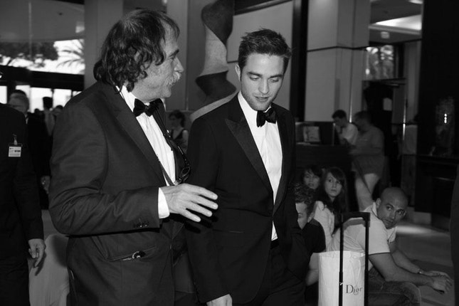 Cannes, 2012, estreia mundial de "Cosmopolis": Paulo Branco e Robert Pattinson