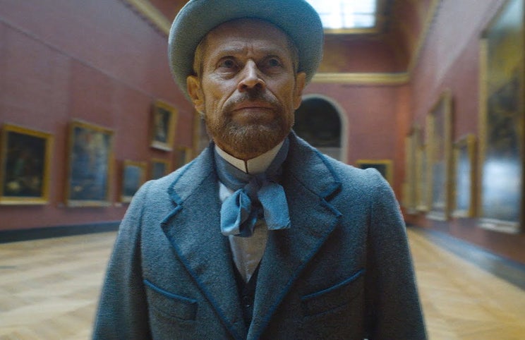 Willem Dafoe como Van Gogh — nomeado para o Oscar de melhor actor