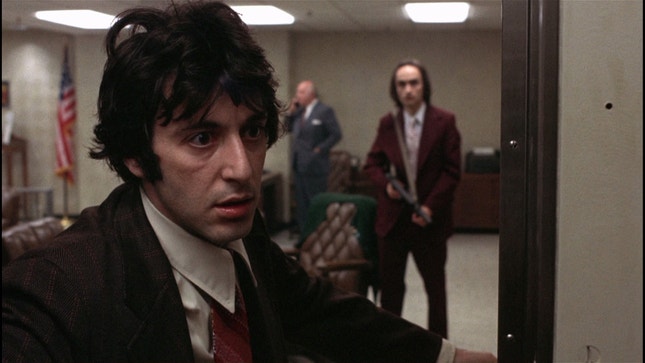 Al Pacino e John Cazale (à direita): grandes actores dirigidos por um notável realizador