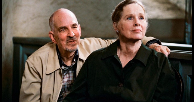 Ingmar Bergman e Liv Ullmann — rodagem de "Saraband"
