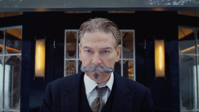 Kenneth Branagh em "Um Crime no Expresso do Oriente" — rodado em película