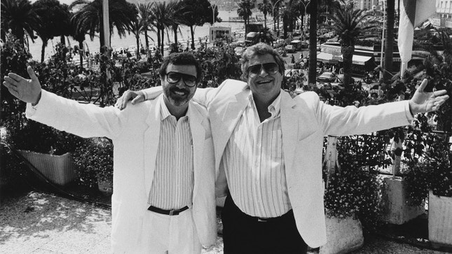 Yoram Globus e Menahem Golan — na década de 80, em Cannes