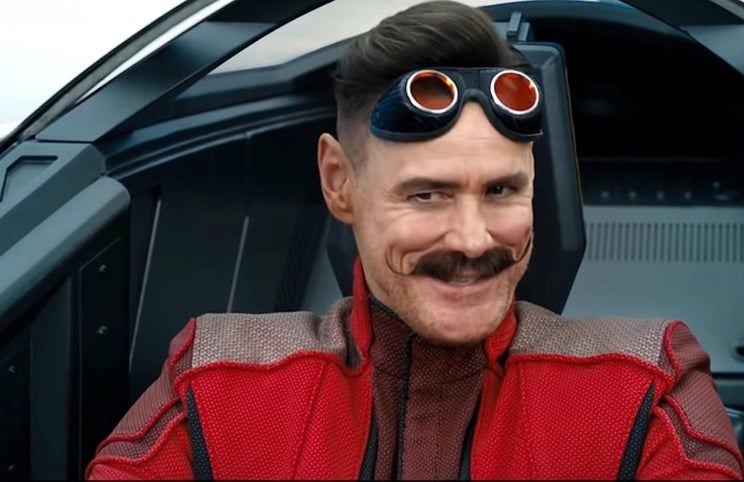 Jim Carrey no papel do Dr. Robotnik: a excepção que confirma a regra