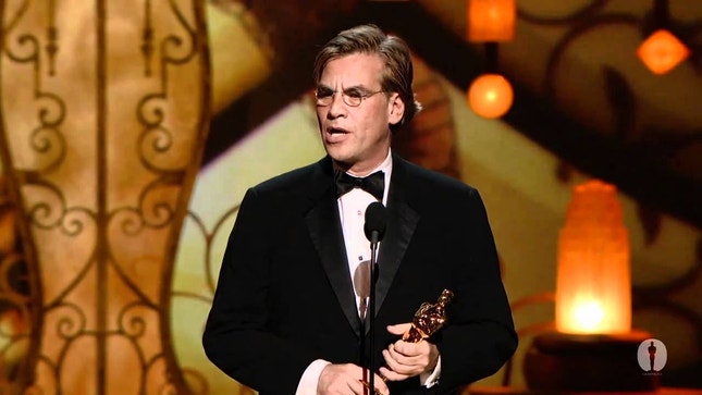 Aaron Sorkin quando ganhou com 