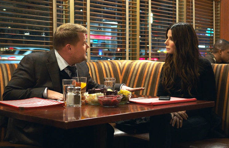 James Corden e Sandra Bullock — como refazer o espectáculo e a ironia?