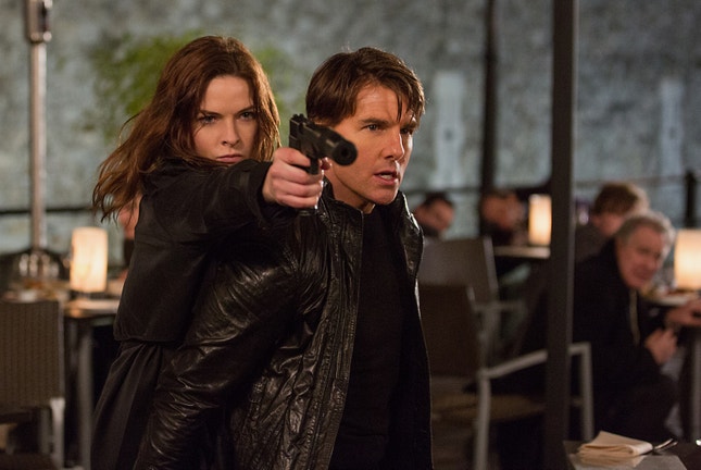 Rebecca Ferguson e Tom Cruise — o espírito original de 