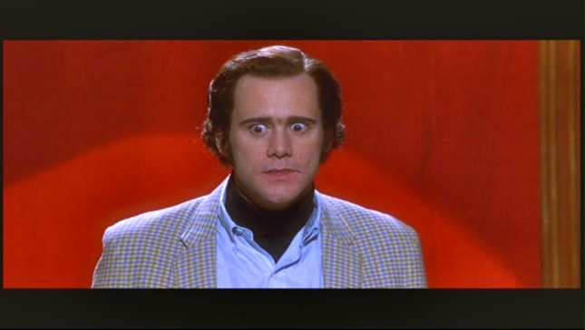 Jim Carrey no papel de Andy Kaufman: talento 