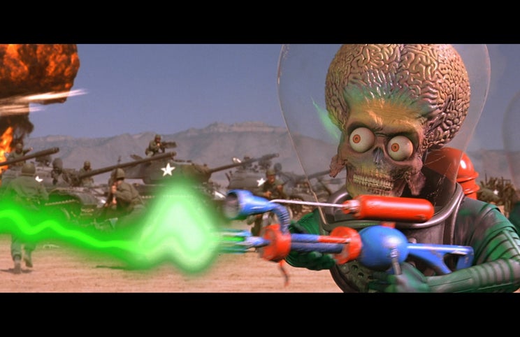 Os marcianos invadem o planeta Terra (versão de Tim Burton)
