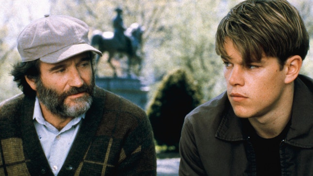 Robin Williams e Matt Damon: um actor veterano e um jovem actor/argumentista