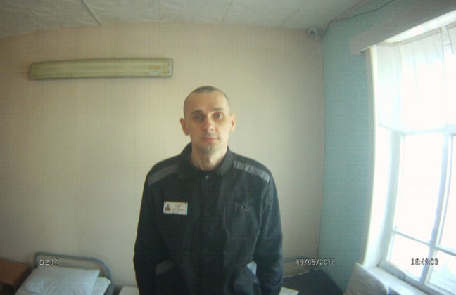 Oleg Sentsov numa imagem divulgada pelo Alto Comissariado para os Direitos Humanos na Rússia