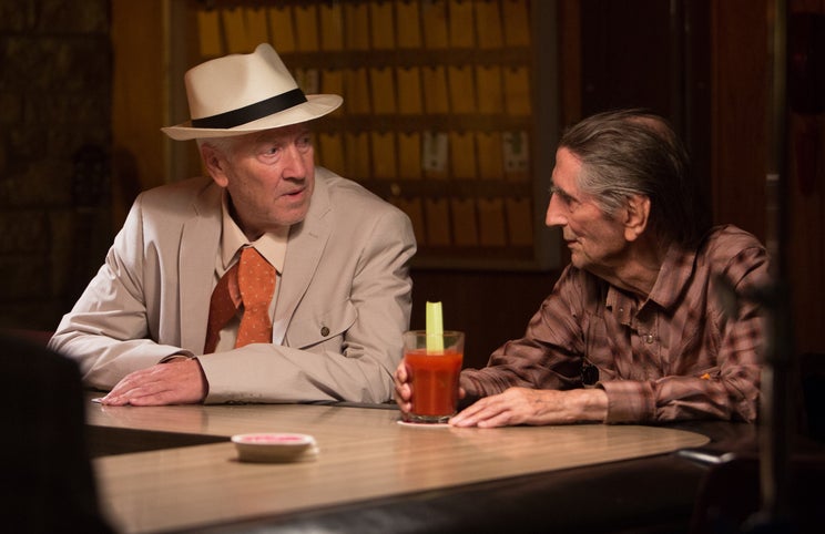 David Lynch e Harry Dean Stanton — actores e personagens, sem efeitos especiais