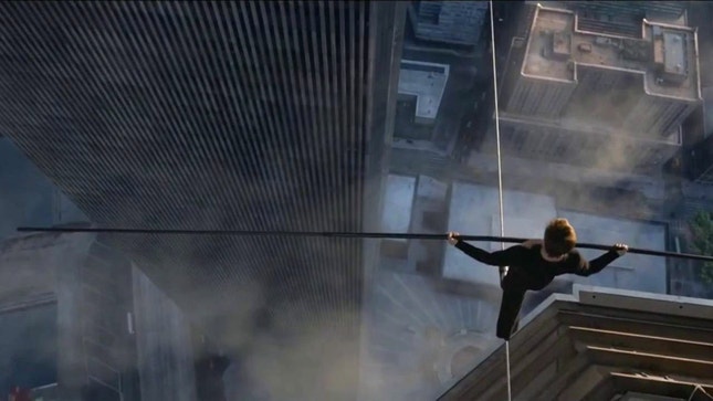 Joseph Gordon-Levitt no papel de Philippe Petit: na intimidade das Torres Gémeas