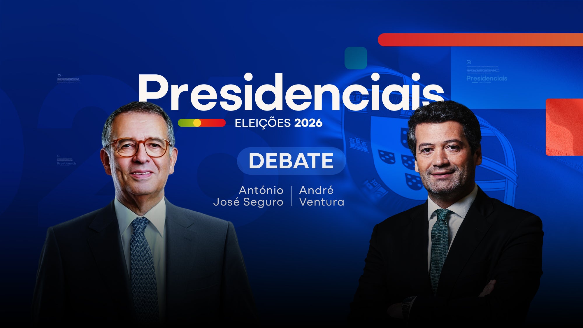 Imagem promo de Presidenciais 2026 - Debate - António José Seguro x André Ventura