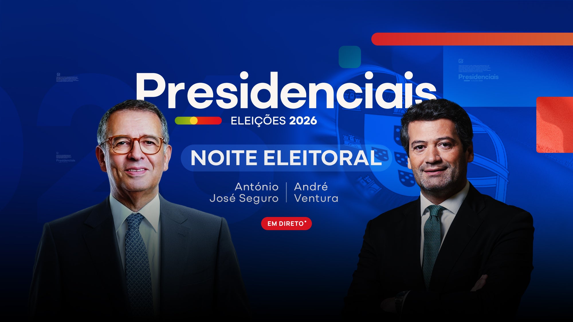 Imagem promo de Presidenciais 2026 - 2ª Volta: Noite Eleitoral