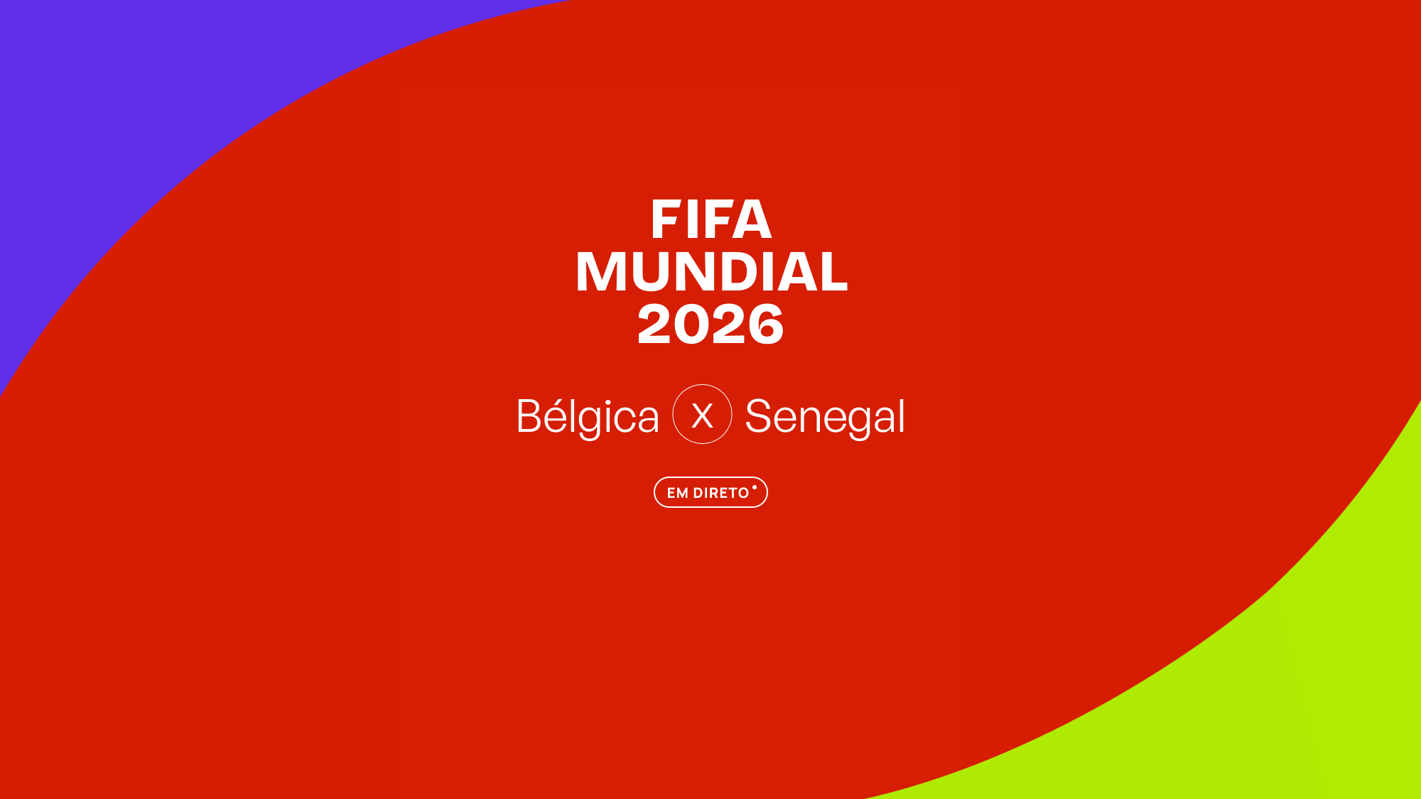 Imagem promo de FIFA Campeonato do Mundo 2026 - Bélgica x Senegal