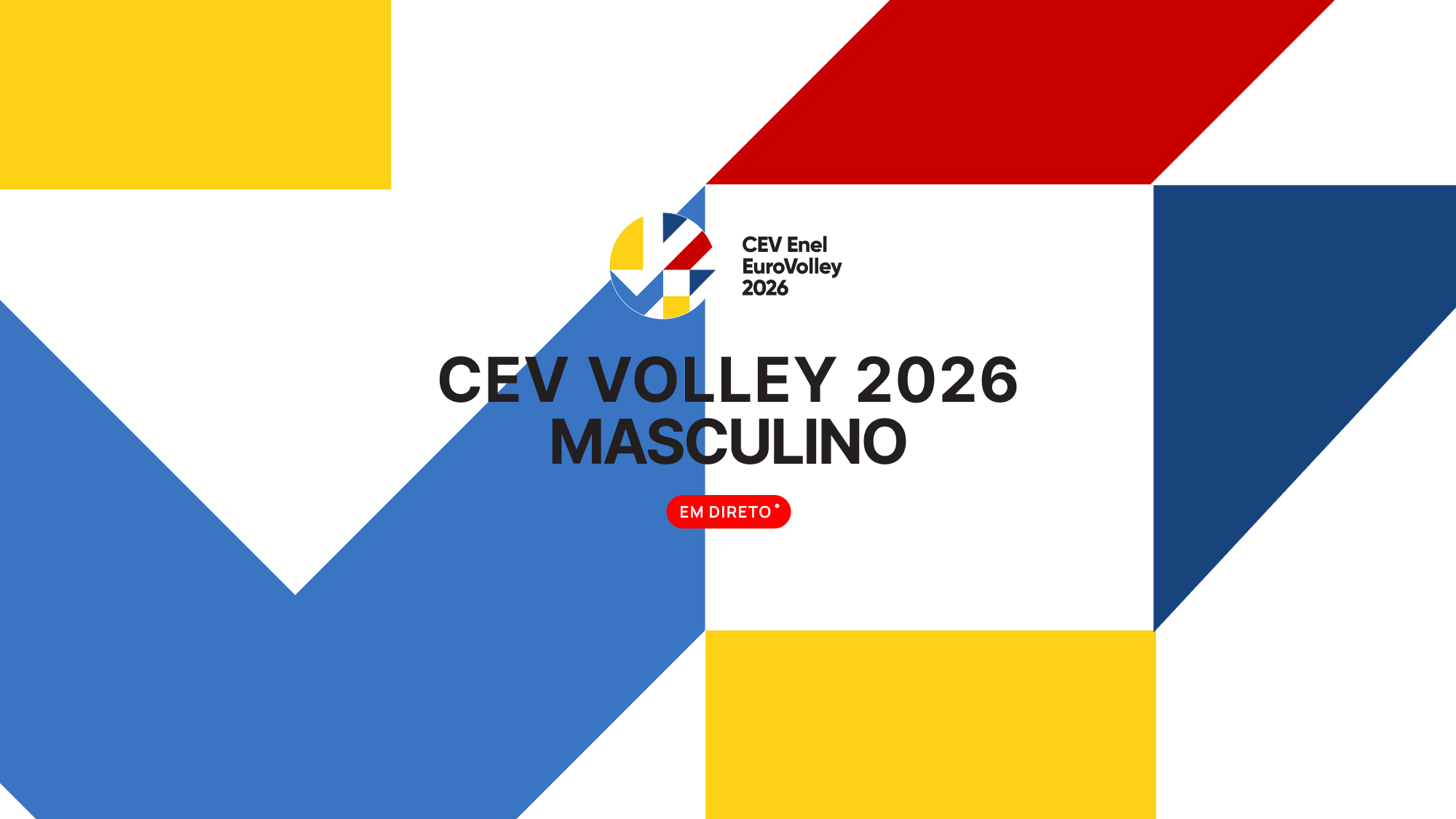Imagem promo de Campeonato da Europa de Voleibol Masculino 2026