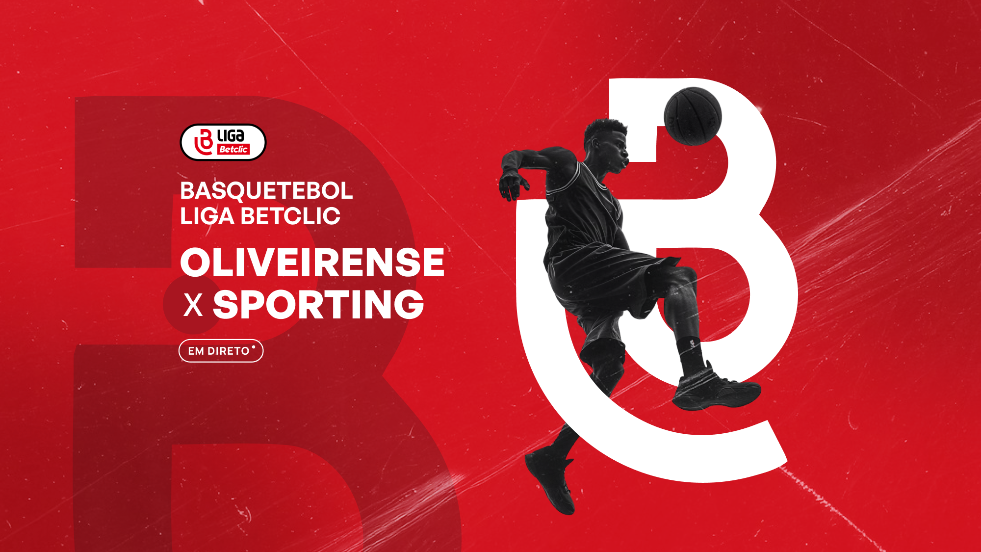 Imagem promo de Basquetebol: Campeonato Nacional de Basquetebol Liga Betclic - Oliveirense x Sporting - DIRETO