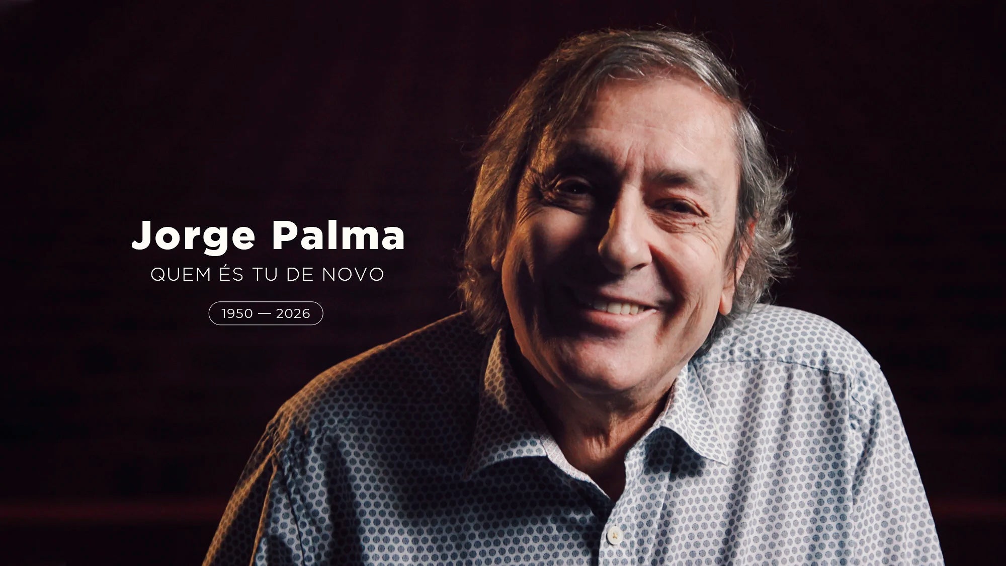 Imagem promo de Jorge Palma - Quem és Tu, de Novo