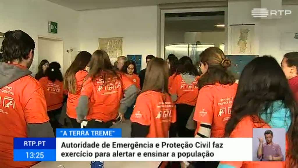 Simulacro "A Terra Treme" com epicentro em Oeiras - RTP