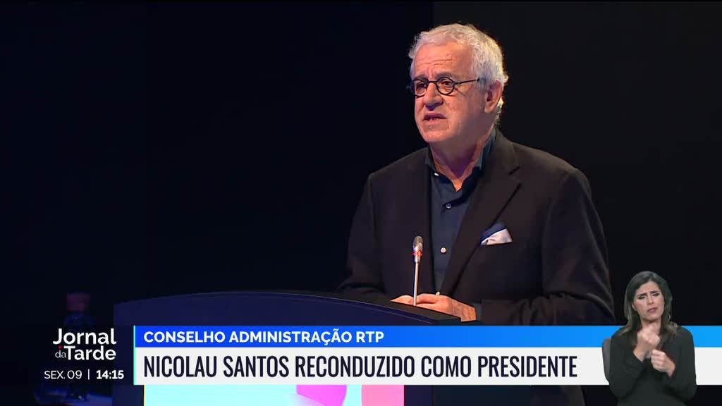 Nicolau Santos reconduzido como presidente do Conselho de Administração da RTP