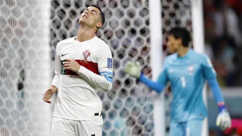 Cristiano Ronaldo sem golos em fases a eliminar