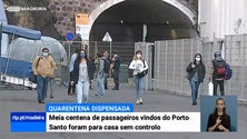 Imagem de Viagens do Porto Santo para a Madeira estão a decorrer sem controlo sanitário (Vídeo)