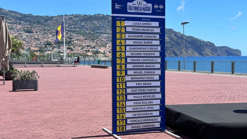 Imagem de Lucas Simões é o primeiro piloto arrancar no Rali Vinho Madeira