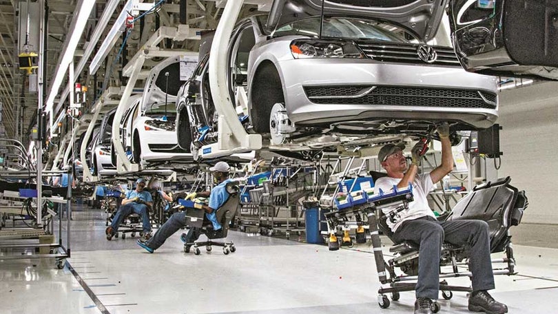 Produção automóvel cai 9,1%