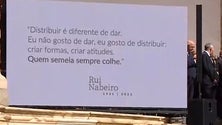 Rui Nabeiro homenageado na cerimónia fúnebre (vídeo)