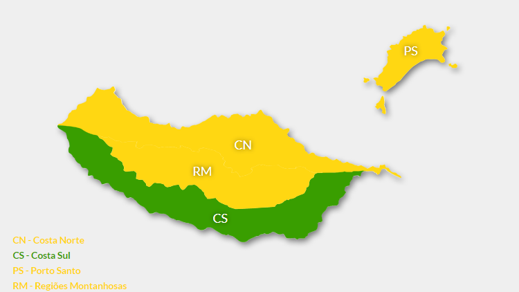 Madeira sob aviso amarelo devido à chuva e agitação marítima