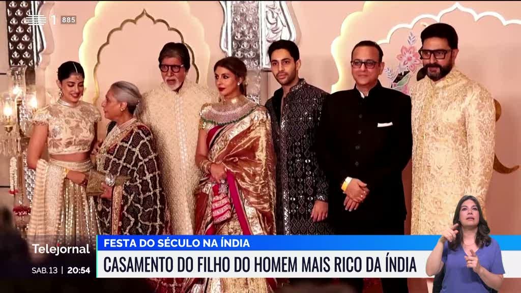 Já começou o casamento do filho do homem mais rico da Ásia