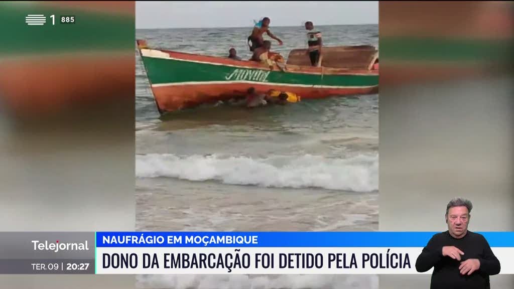 Naufrágio em Moçambique. Dono da embarcação foi detido pela polícia