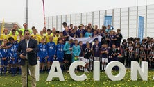 Homenagem às crianças da Tailândia no encerramento do Torneio Cristiano Ronaldo Campus