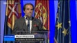 Imagem de Albuquerque discursa na cerimónia de entrega das insígnias de mérito (vídeo)