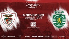 Imagem de Santa Clara recebe o Sporting no domingo (Vídeo)