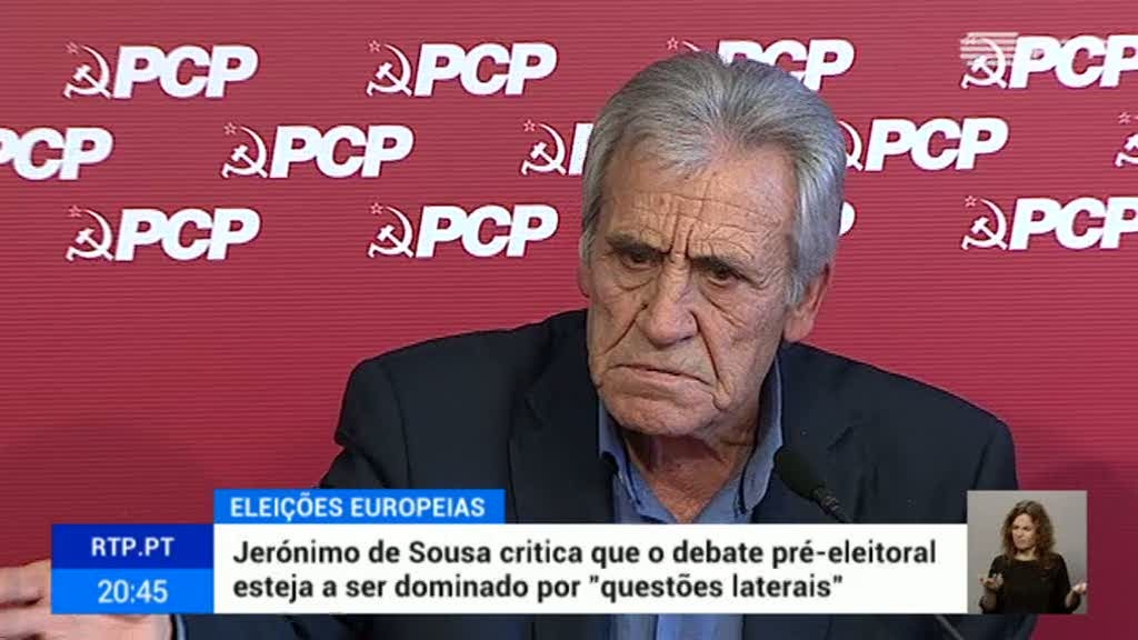 Europeias. Jer�nimo de Sousa critica debate pr�-eleitoral