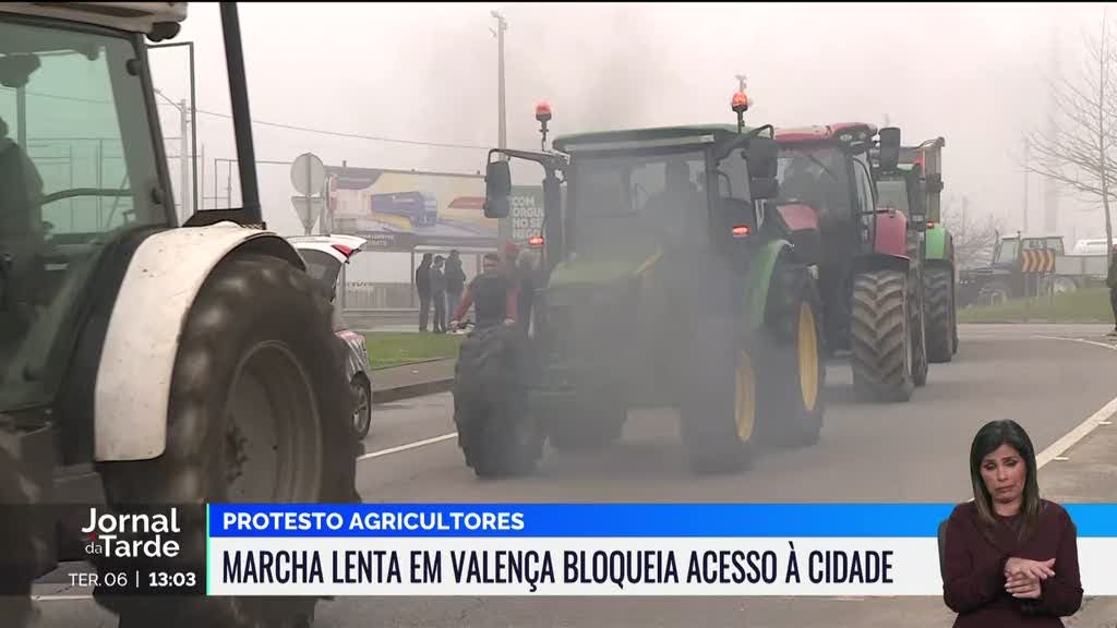 Protesto dos agricultores está a bloquear acessos à cidade de Valença